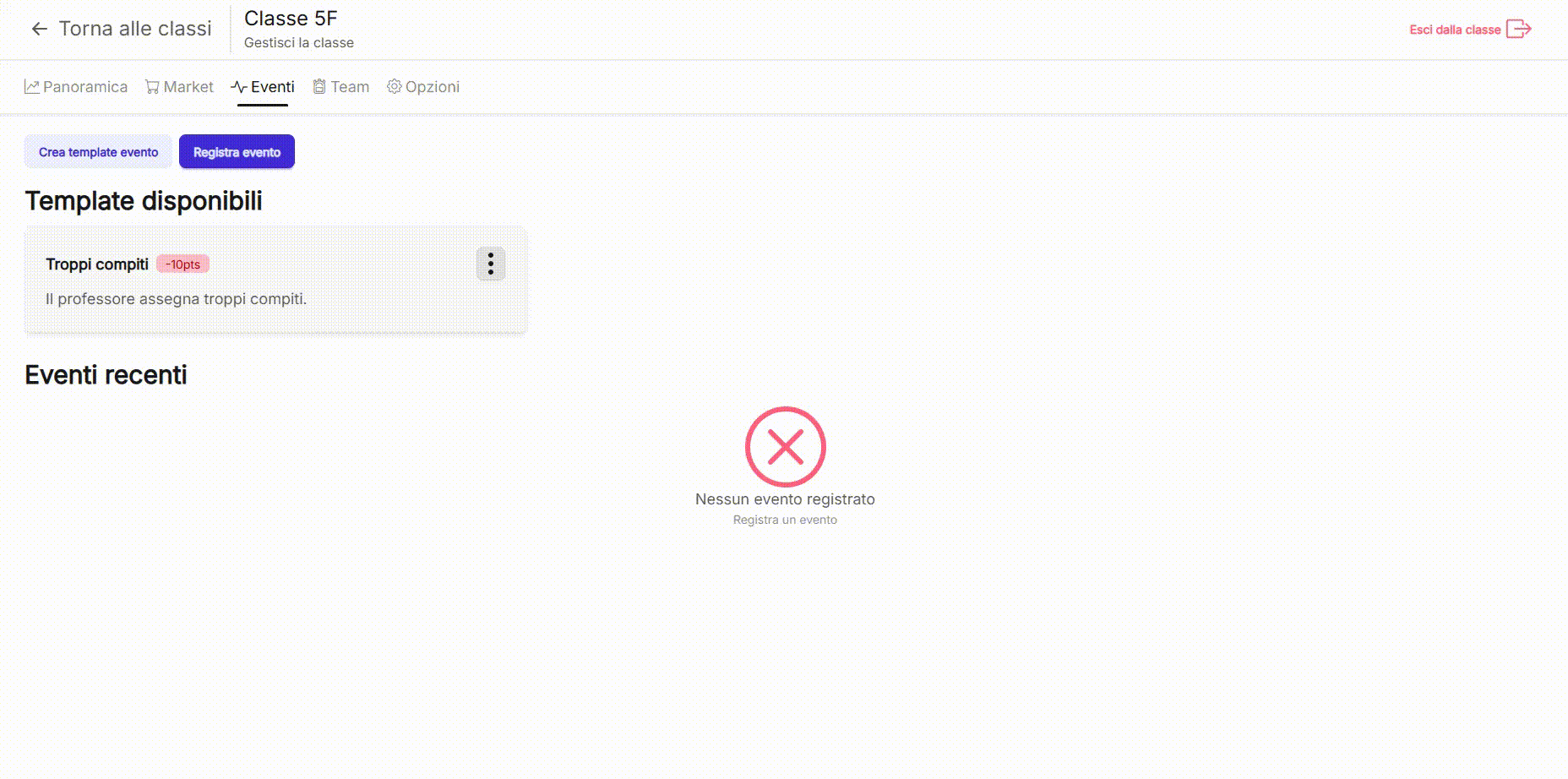 Modifica punteggi personalizzati